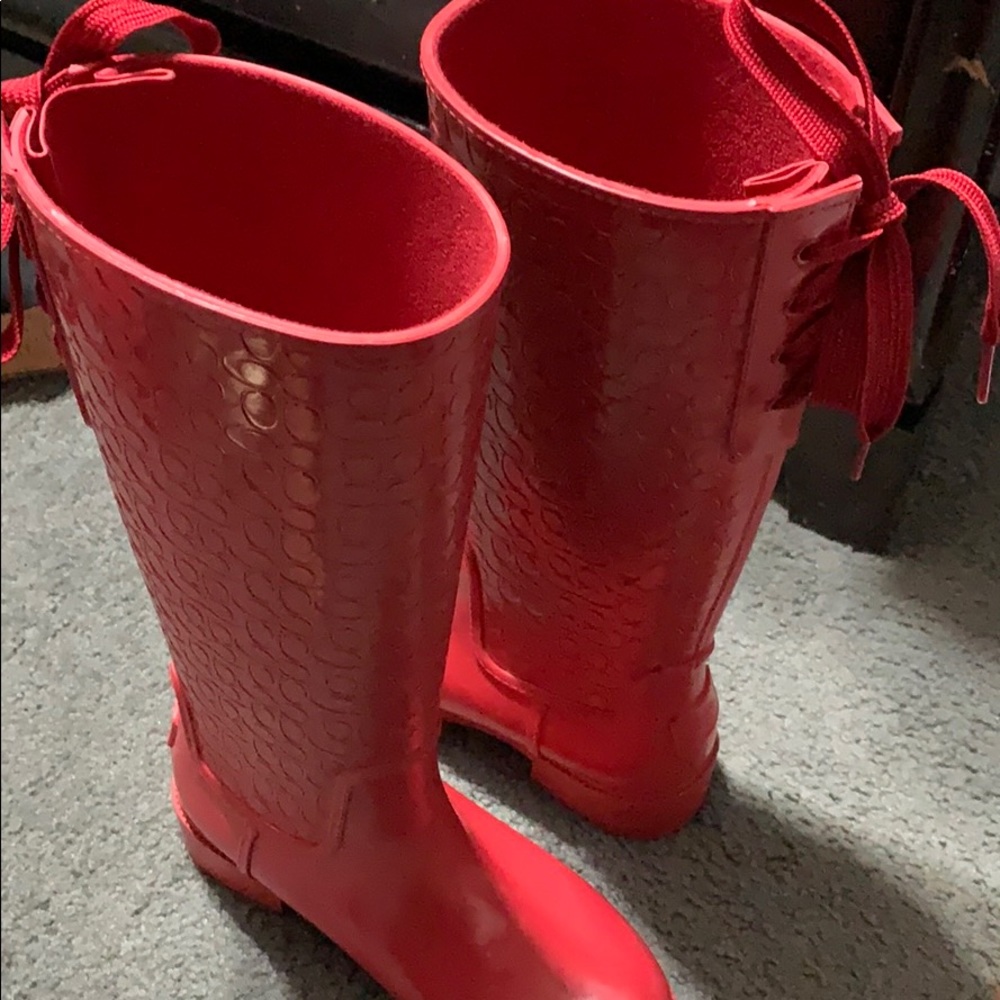 Women Coach Rain Boot